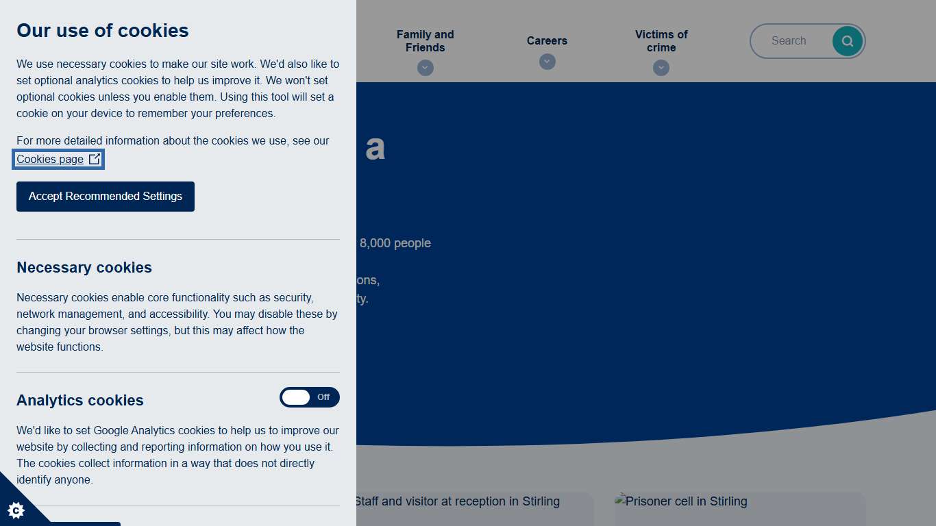 Home Page Scottish Prison Service